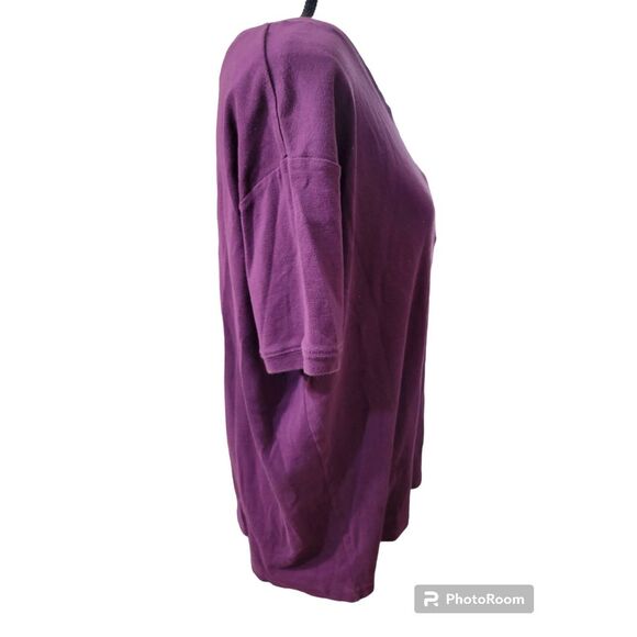 Walt Disney World Vintage Sz XXXL Embroidered Cotton Tee in Purple - Picture 3 of 6